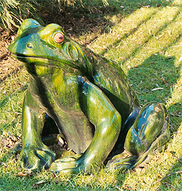 Frosch - ähm, der elde Prinz im Garten der Villa